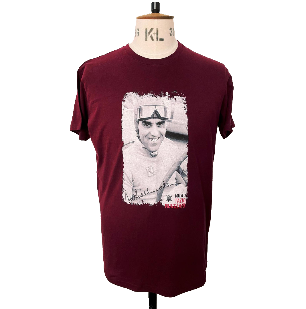 T-shirt Tazio Nuvolari Bordeaux TAGLIA M